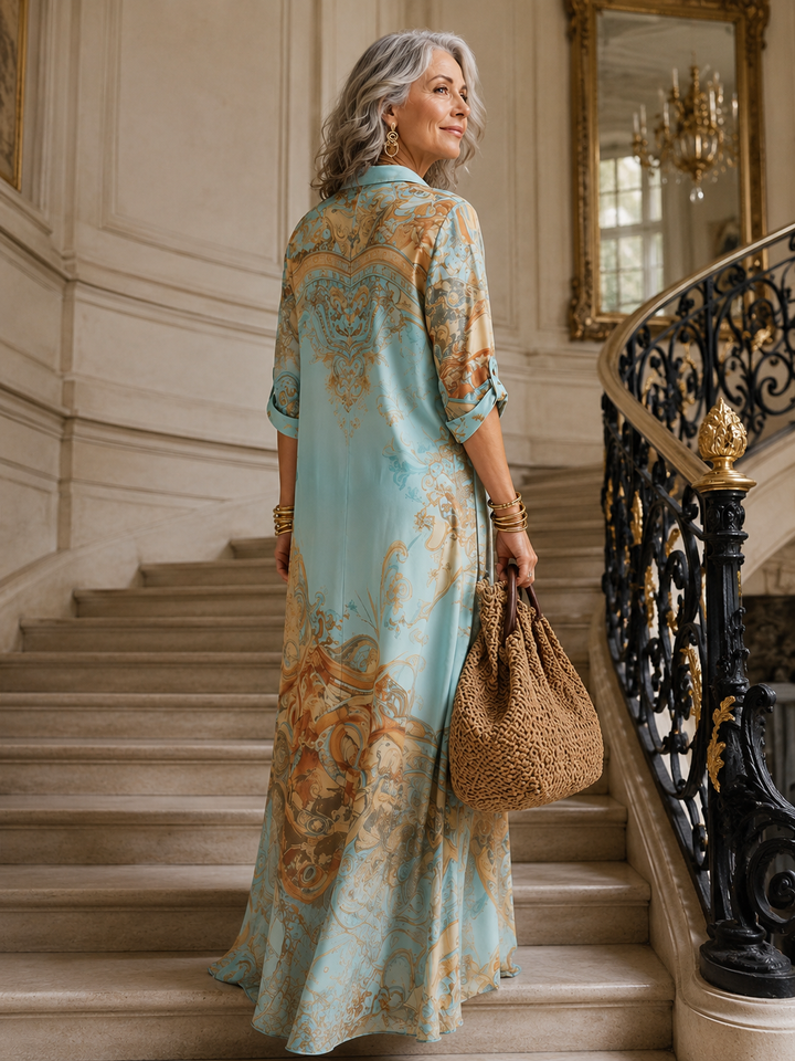 Evelina | Printed Maxi Dress