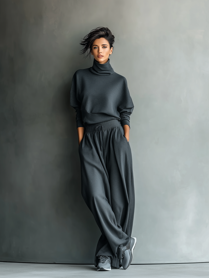 Eliza | Charcoal Knit Set