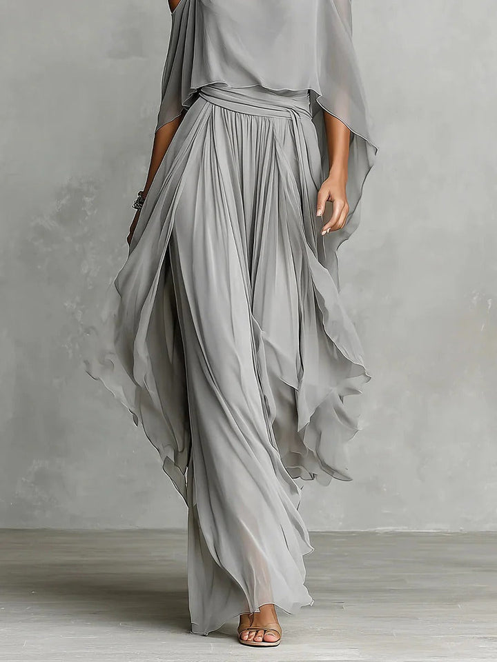Nomvula | Grey Fluid Set with Strappy Top