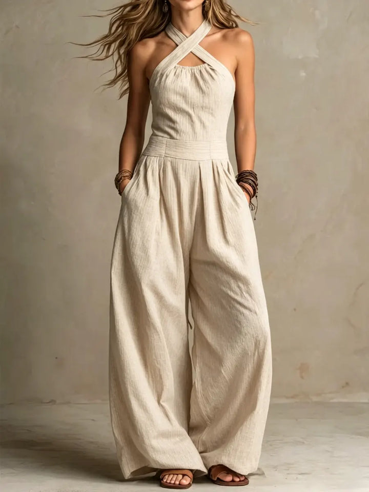 Camille | Wrap Wide-Leg Jumpsuit
