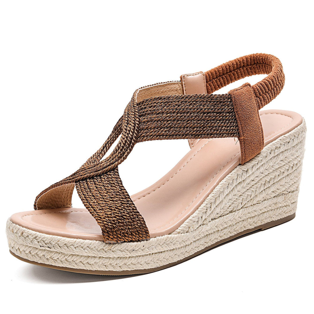 Adri | Woven Wedge Sandals