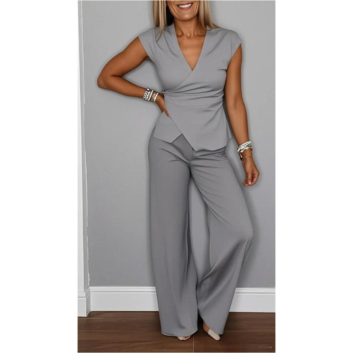 Celeste | Elegant V-Neck Two-Piece Set