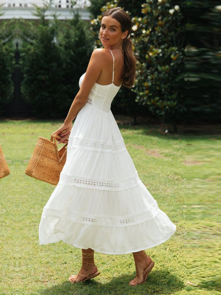 Anika | White Maxi Beach Dress