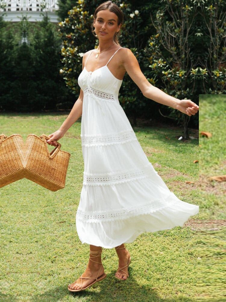 Anika | White Maxi Beach Dress